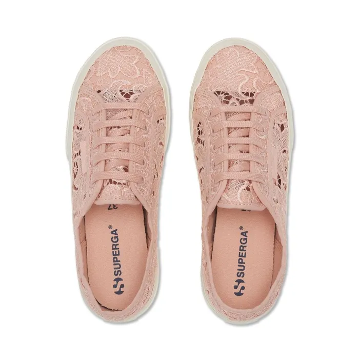 Women Woman 2750 MACRAME Sneaker PINK BLUSHFAVORIO Superga Low Cut