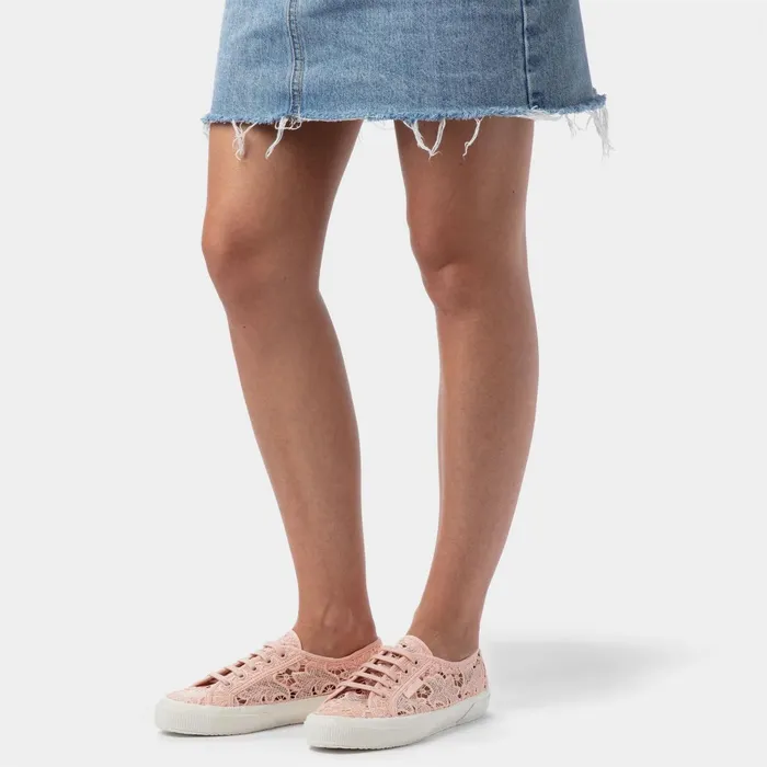 Women Woman 2750 MACRAME Sneaker PINK BLUSHFAVORIO Superga Low Cut