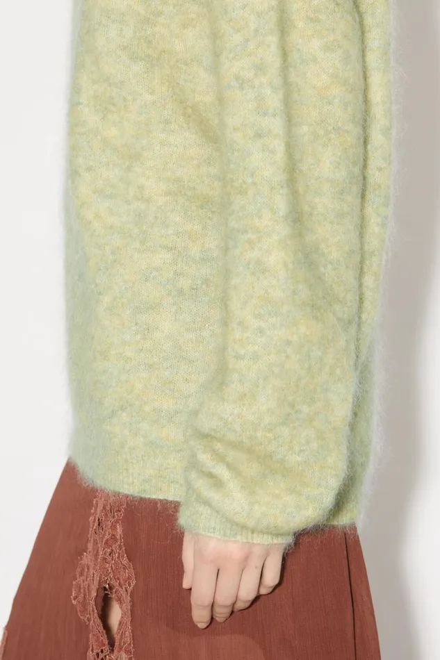 Women Wool Mohair Jumper Pistachio Green Acne Studios Knitwear