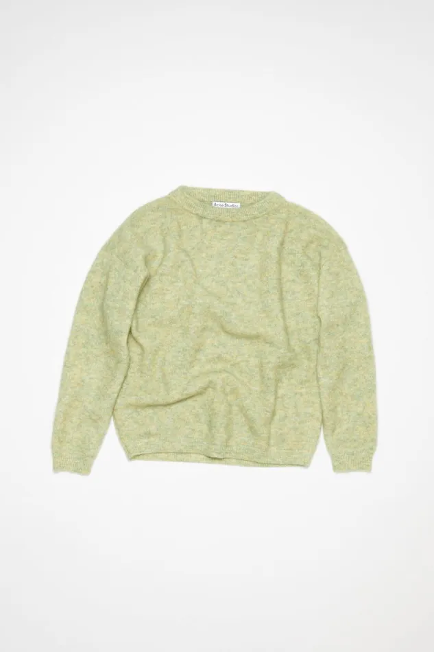 Women Wool Mohair Jumper Pistachio Green Acne Studios Knitwear