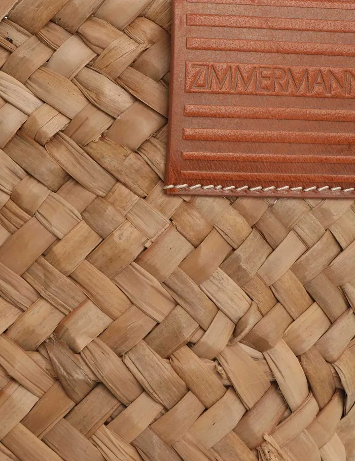 Women Zimmermann Bags Large Macrame Basket Coral Multi