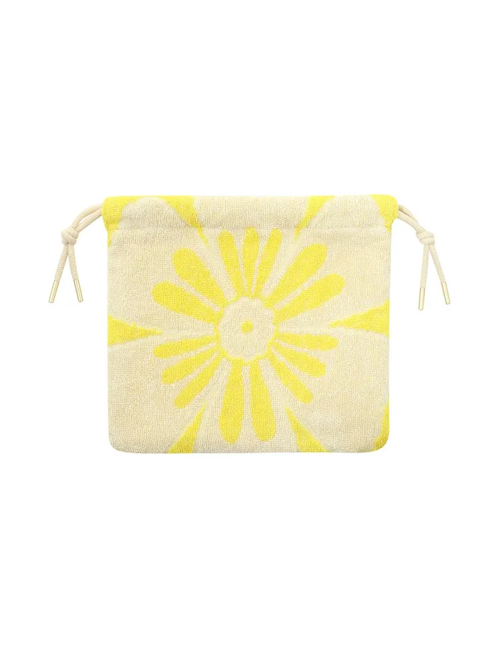 Women Zimmermann Bags Towelling Drawstring Pouch Yellowcream