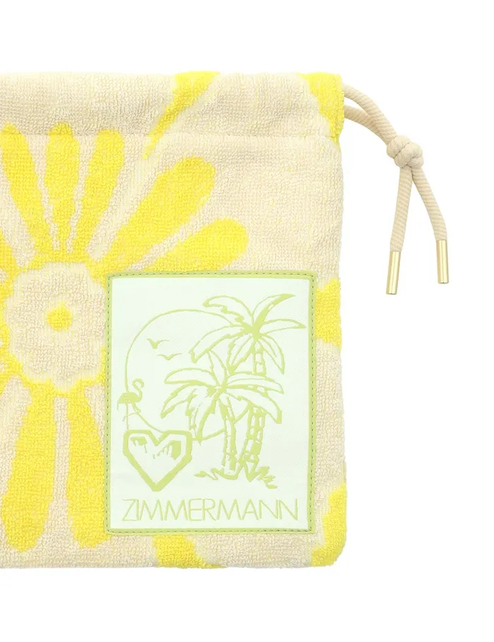 Women Zimmermann Bags Towelling Drawstring Pouch Yellowcream