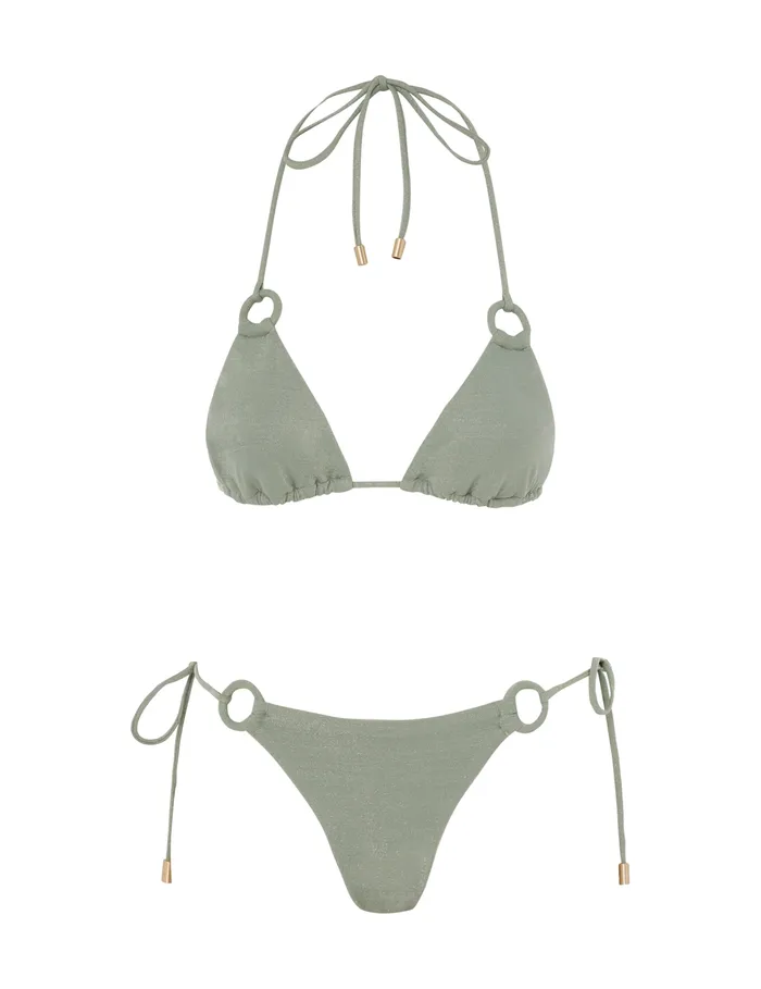 Women Zimmermann Bikinis Waverly Metallic Ring Bikini Mint