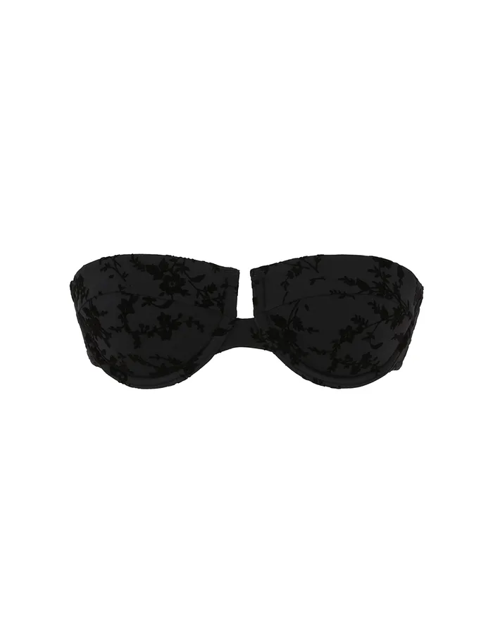 Women Zimmermann Bikinis Wylie Textured Balconette Black