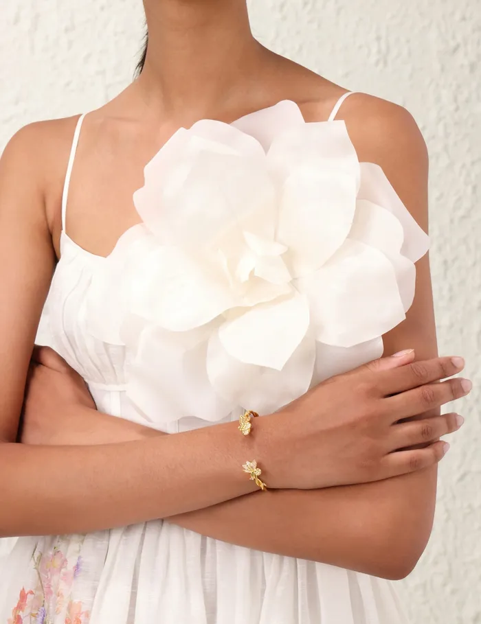 Women Zimmermann Bracelets Bloom Cuff Goldgreen