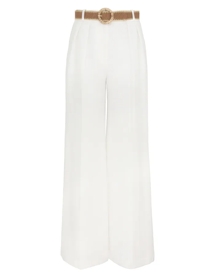 Women Zimmermann Clothing Acacia Flare Pant Ivory