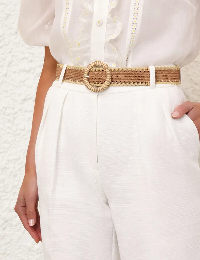 Women Zimmermann Clothing Acacia Flare Pant Ivory