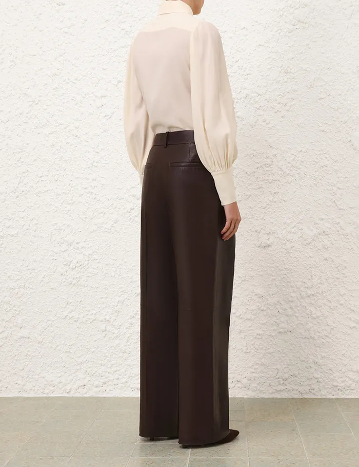 Women Zimmermann Clothing Blouson Shirt Cream