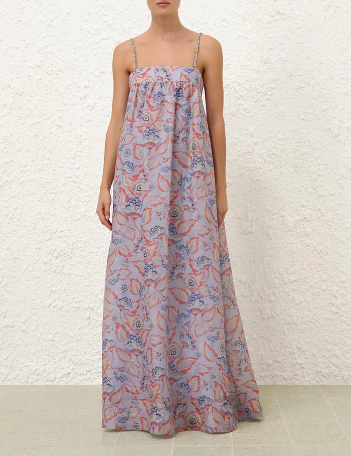 Women Zimmermann Clothing Eden Maxi Dress Sapphire Eden
