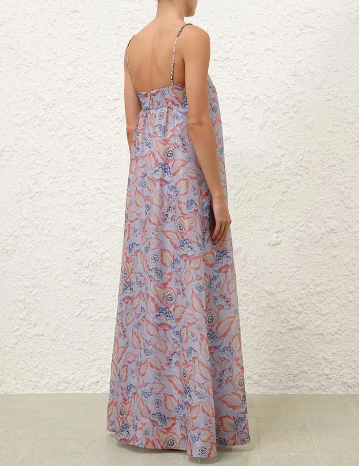 Women Zimmermann Clothing Eden Maxi Dress Sapphire Eden