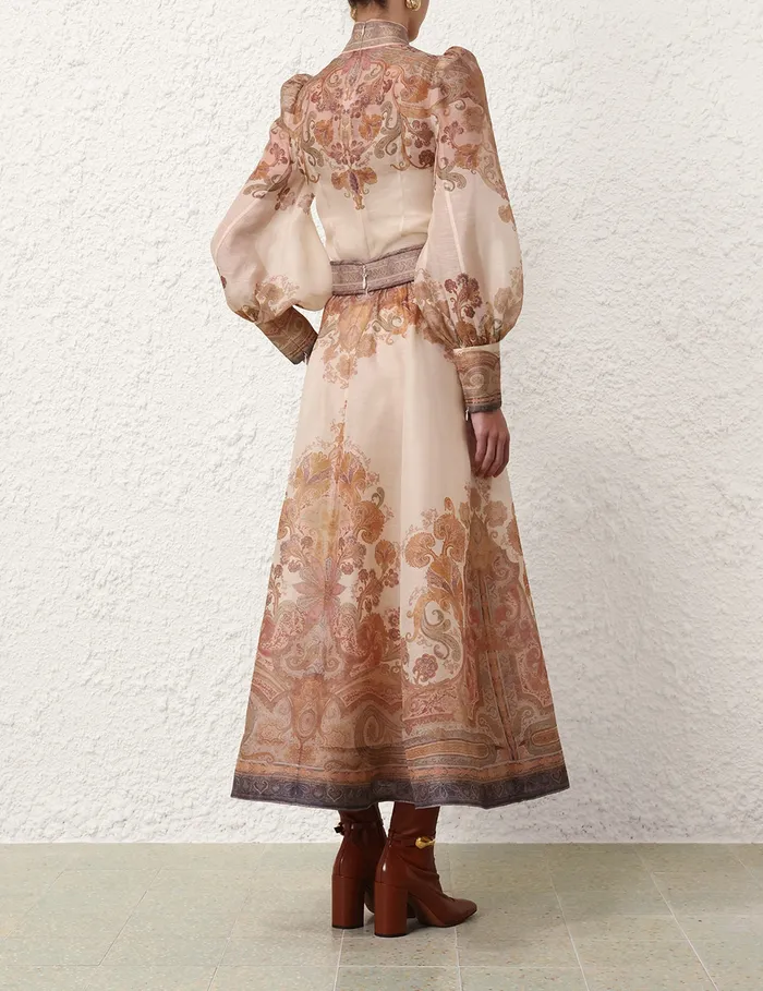 Women Zimmermann Clothing Illustration Bodice Top Cream Paisley