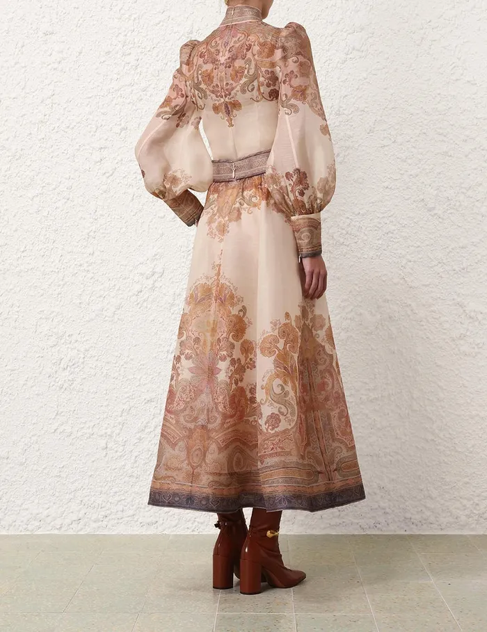 Women Zimmermann Clothing Illustration Bodice Top Cream Paisley