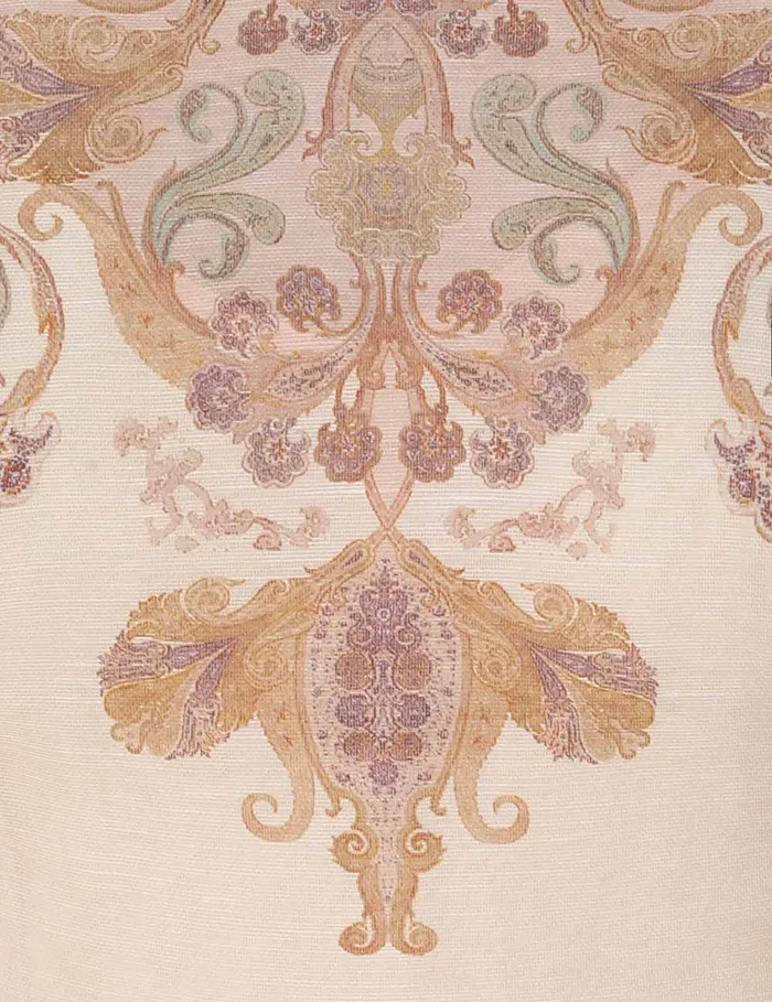 Women Zimmermann Clothing Illustration Bodice Top Cream Paisley