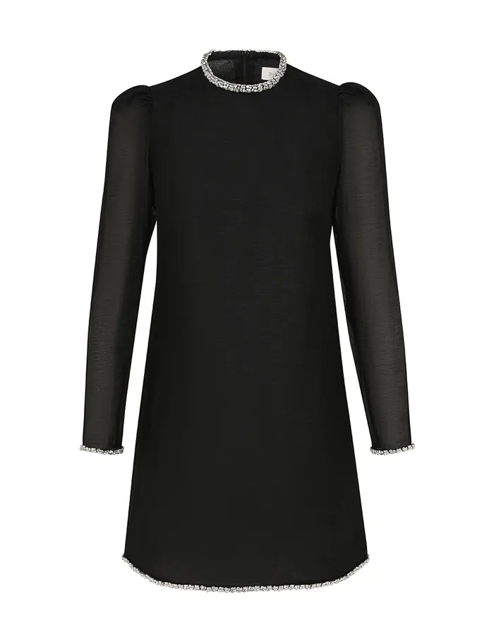 Women Zimmermann Clothing Illustration Diamante Mini Black