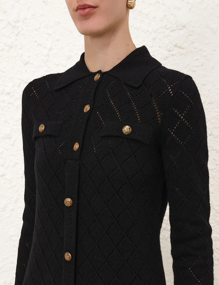 Women Zimmermann Clothing Illustration Pointelle Mini Black