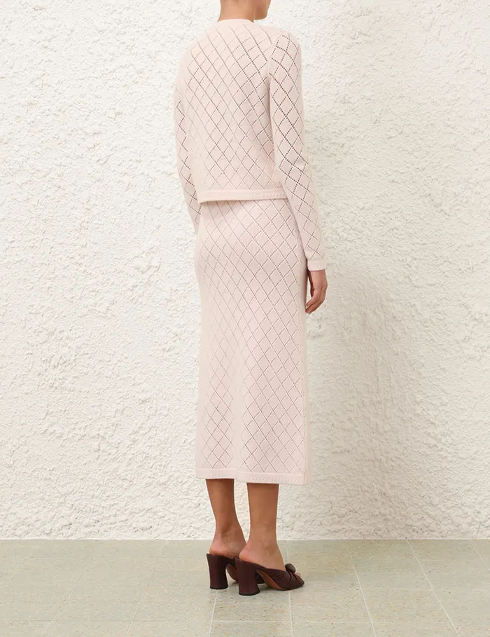 Women Zimmermann Clothing Illustration Pointelle Skirt Blush