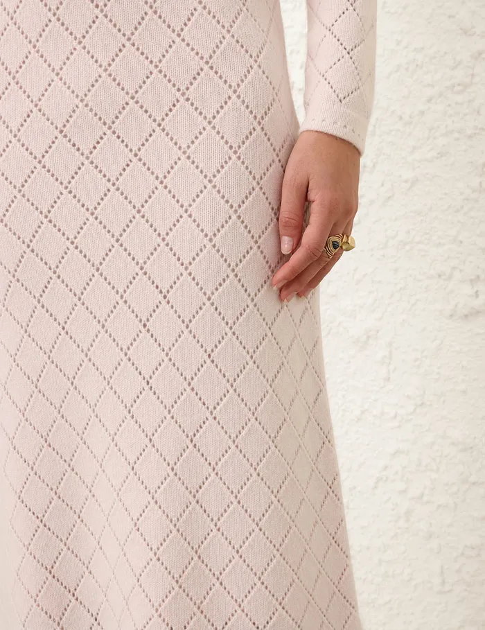 Women Zimmermann Clothing Illustration Pointelle Skirt Blush