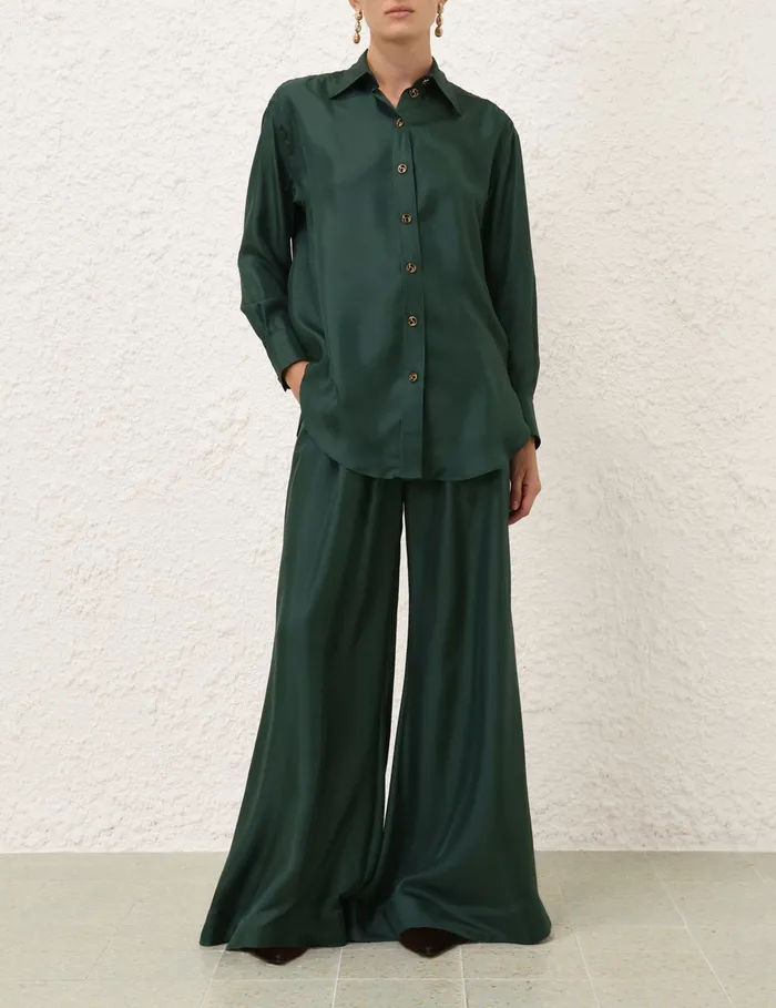 Women Zimmermann Clothing Pavilion Double Tuck Pant Pine