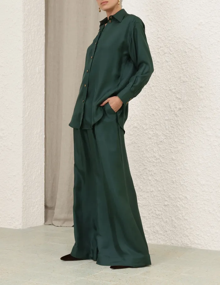 Women Zimmermann Clothing Pavilion Double Tuck Pant Pine