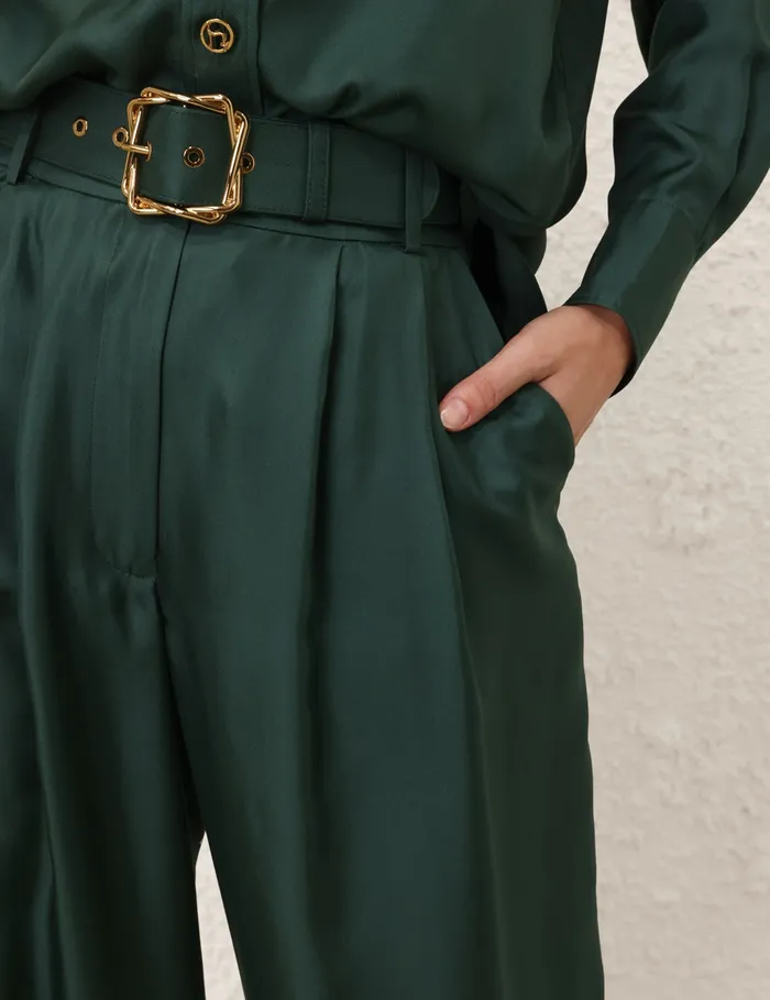 Women Zimmermann Clothing Pavilion Double Tuck Pant Pine