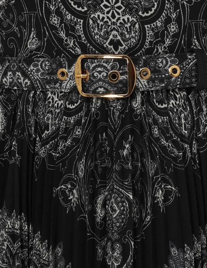 Women Zimmermann Clothing Sunray Halter Picnic Dress Black Paisley