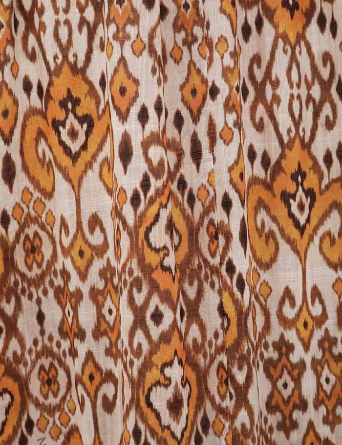 Women Zimmermann Clothing Wylie Frill Maxi Dress Orange Ikat