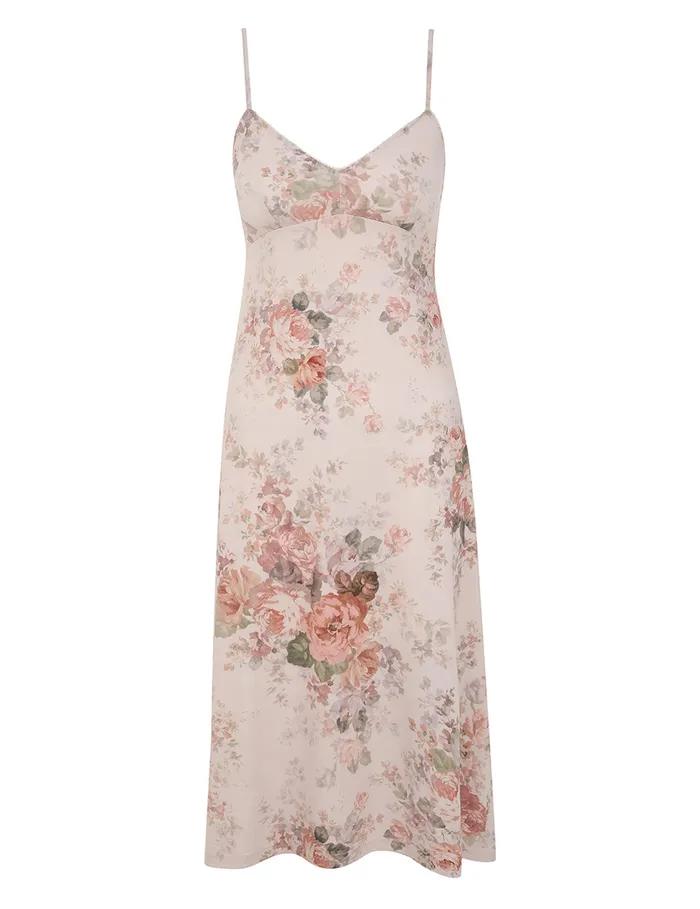 Women Zimmermann Dresses Illustration Flutter Dress Cream Rococo Floral