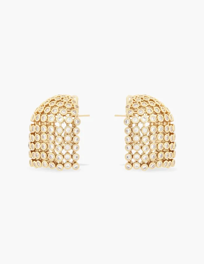 Women Zimmermann Earrings Nova Fringe Studs Gold