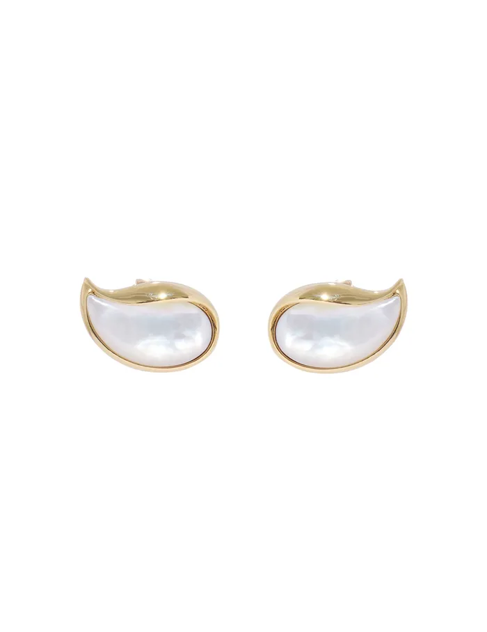 Women Zimmermann Earrings Nova Pearl Studs Goldpearl