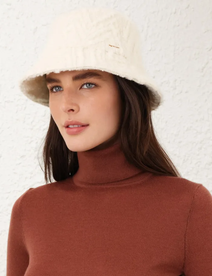 Women Zimmermann Hats Chevron Bucket Hat Cream