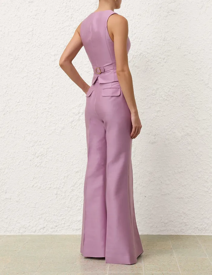 Women Zimmermann Jackets and Coats Illustration Tailored Vest Lilac