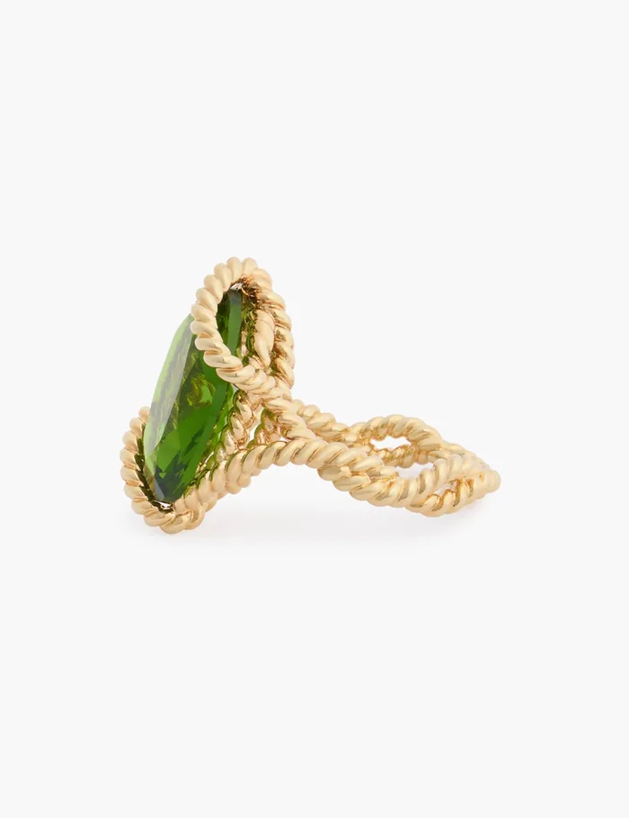 Women Zimmermann Jewellery Bloom Oval Ring Goldemerald