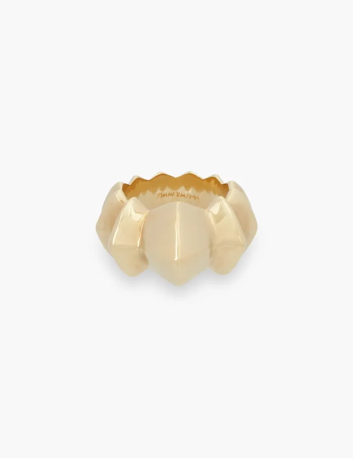 Women Zimmermann Jewellery Deco Ring Gold