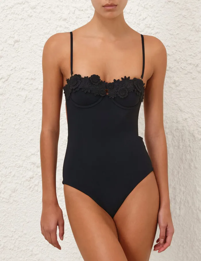 Women Zimmermann One Pieces Everley Embroidery 1pc Black