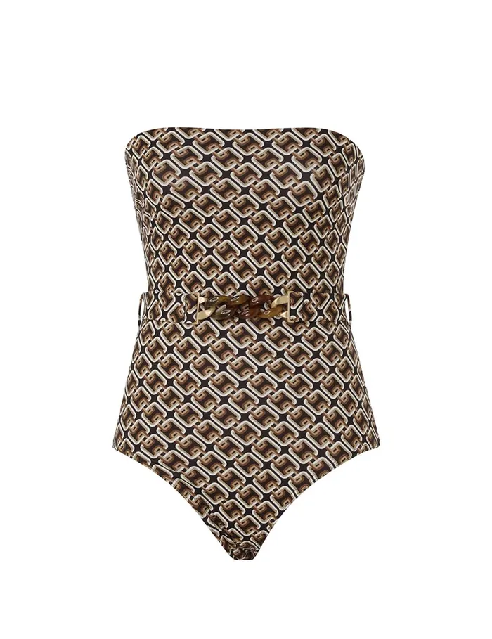 Women Zimmermann One Pieces Separates Bandeau 1pc Tan Multi