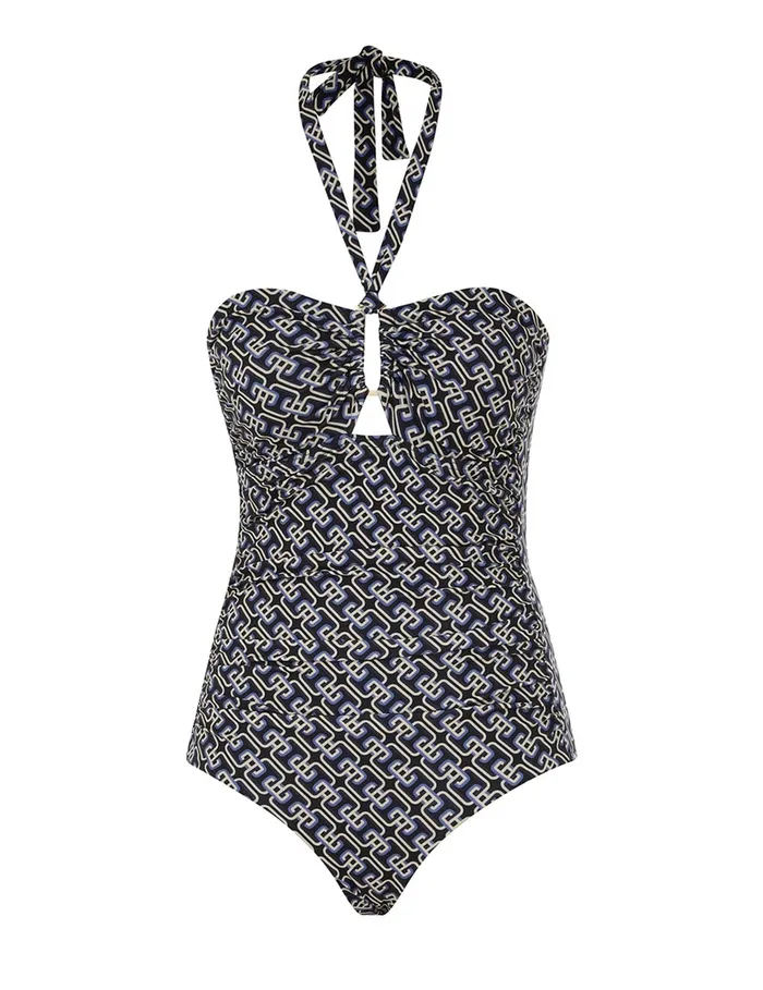 Women Zimmermann One Pieces Separates Wide Link 1pc Blue Multi