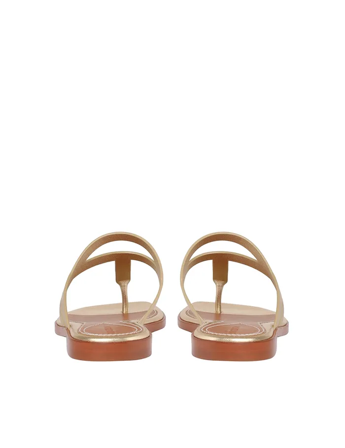 Women Zimmermann Shoes Bay Thong Gold