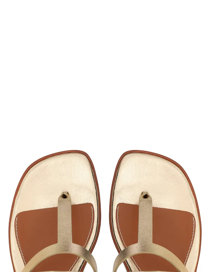 Women Zimmermann Shoes Bay Thong Gold