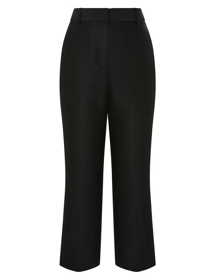 Women Zimmermann Shorts and Pants Crush Cropped Slim Pant Black