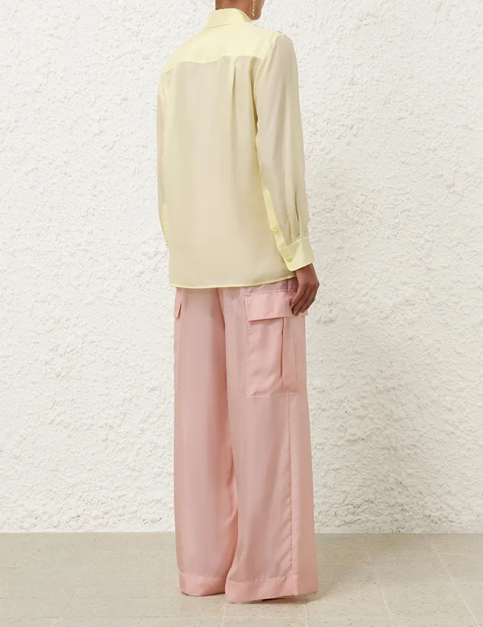 Women Zimmermann Shorts and Pants Halliday Relaxed Pocket Pant Pink