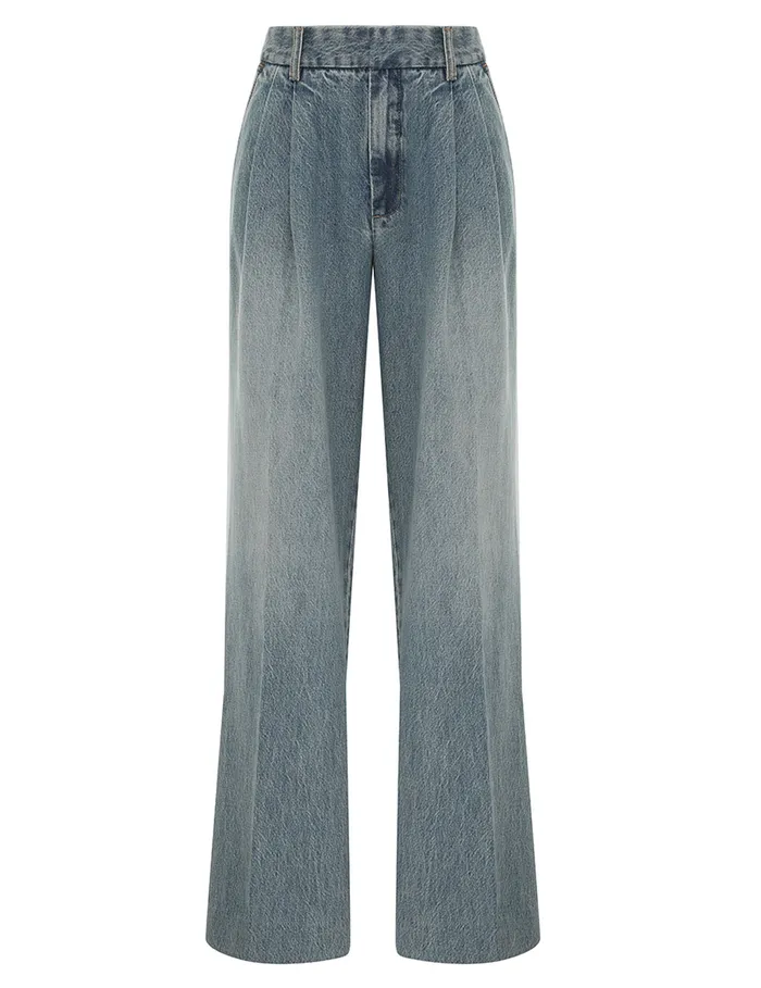 Women Zimmermann Shorts and Pants Illustration Denim Pant Neptune