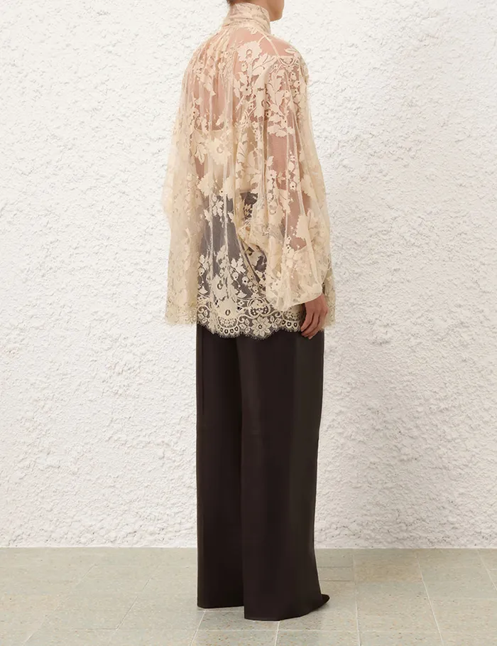 Women Zimmermann Shorts and Pants Illustration Leather Pant Mahogany