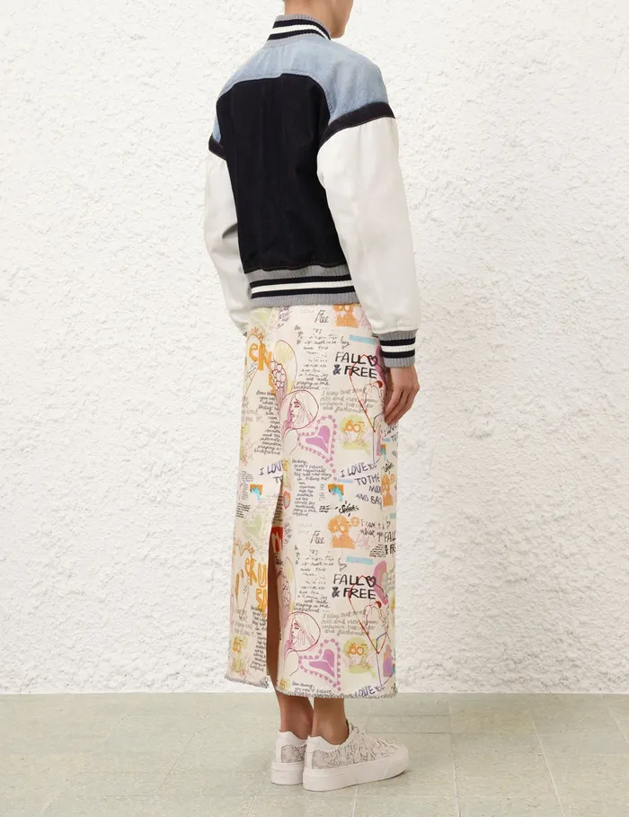 Women Zimmermann Skirts Crush Embellished Midi Skirt Dear Diary
