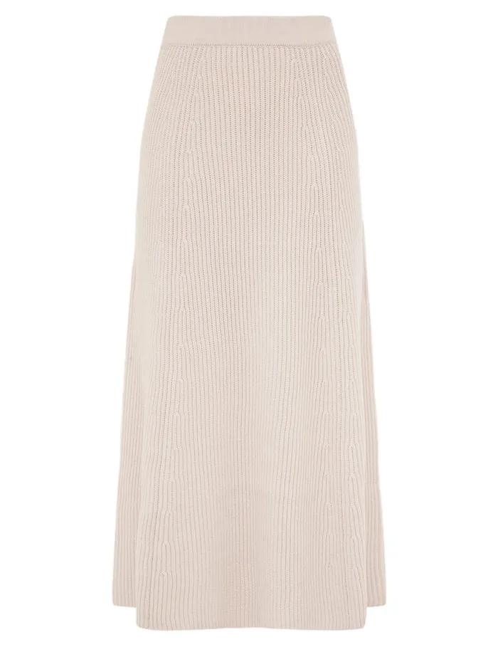 Women Zimmermann Skirts Illustration Paneled Rib Skirt Cream