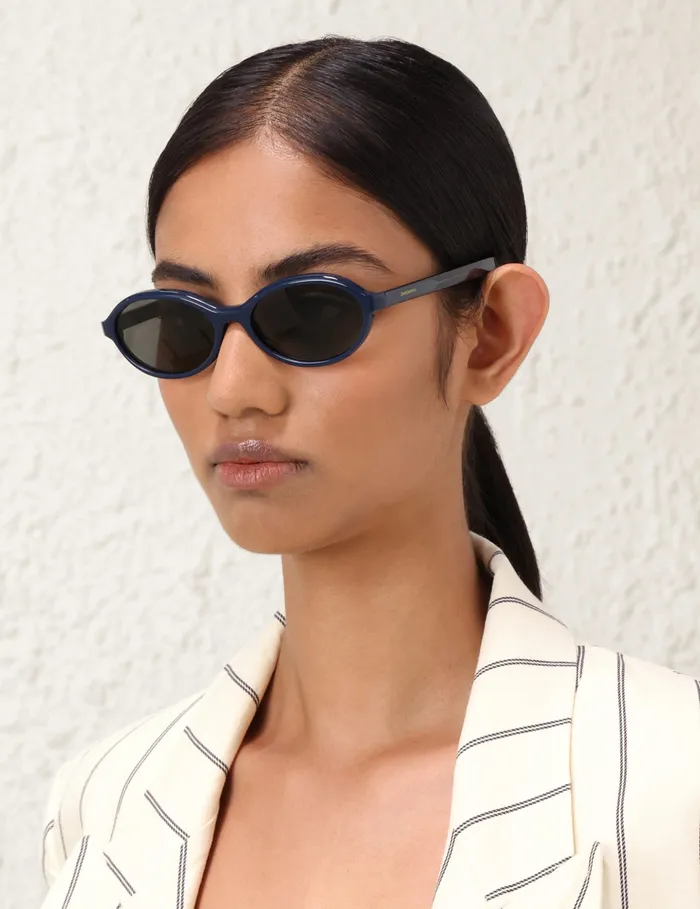 Women Zimmermann Sunglasses Cyd Oval Navy