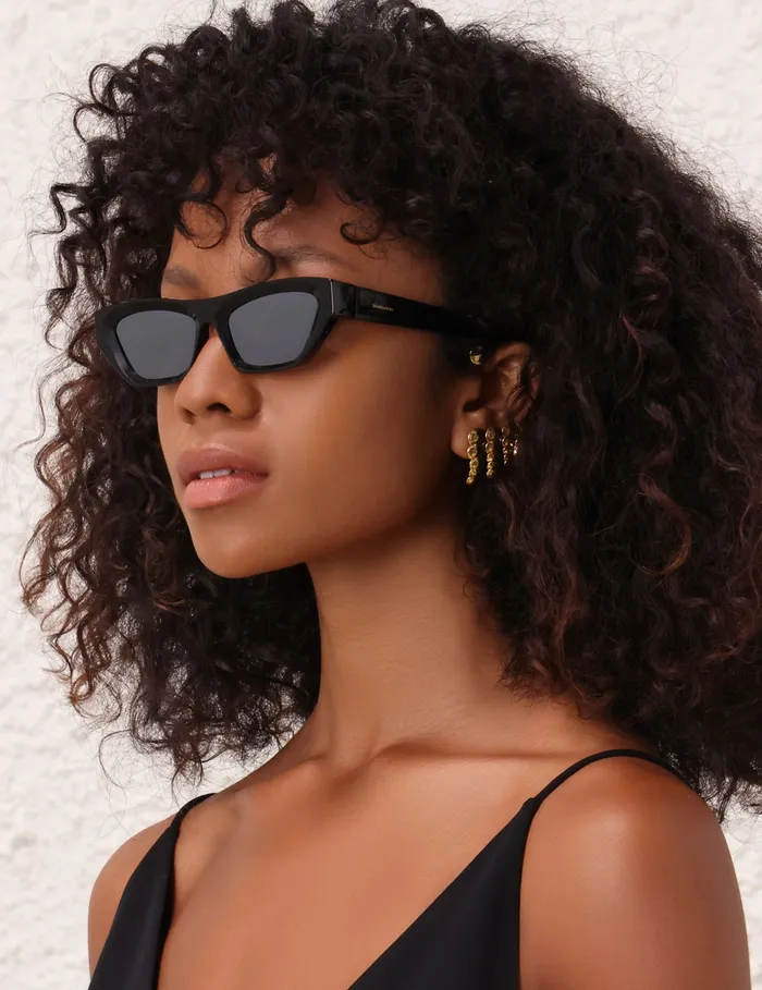 Women Zimmermann Sunglasses Echo Square Black