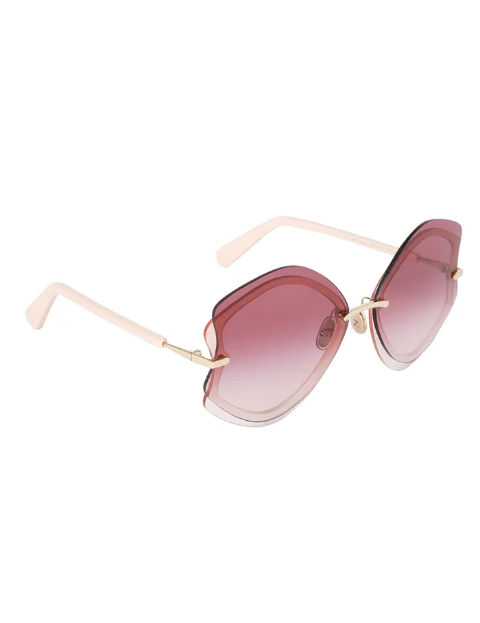 Women Zimmermann Sunglasses Gleam Oversize Rose
