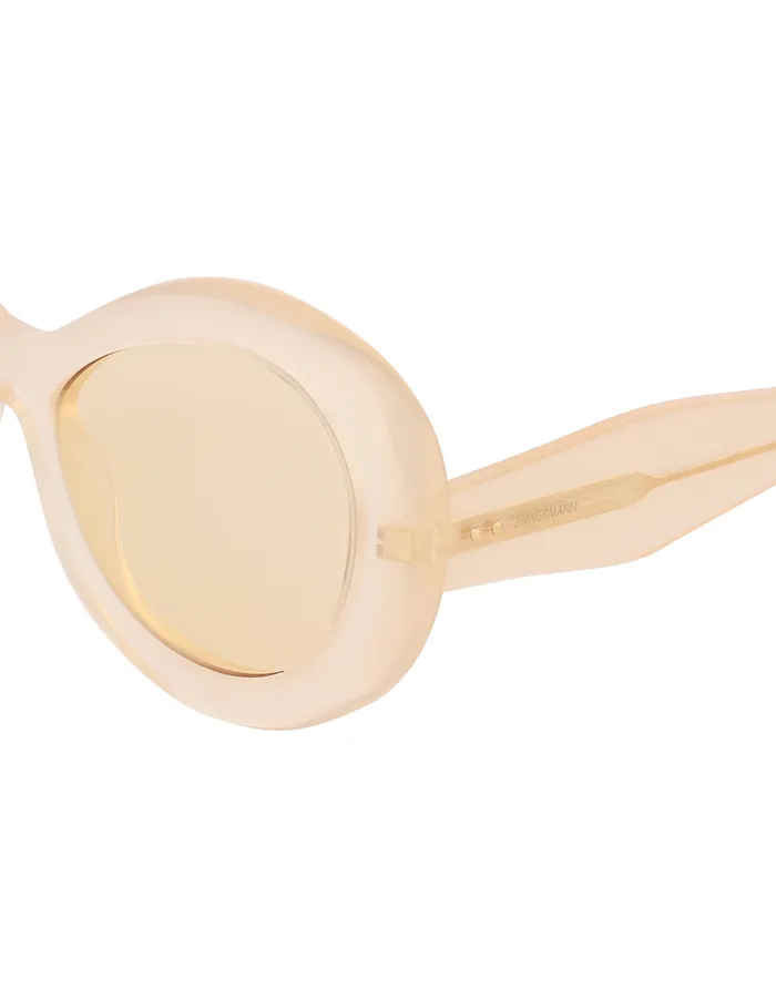 Women Zimmermann Sunglasses Jay Oversize Lemon