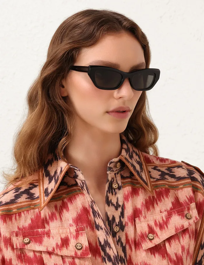 Women Zimmermann Sunglasses Liv Square Black
